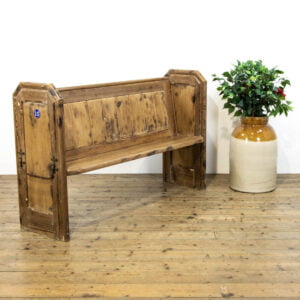 Rustic Antique Pine Pew