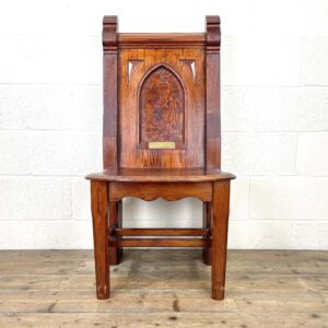 Large Antique Chapel Chair
