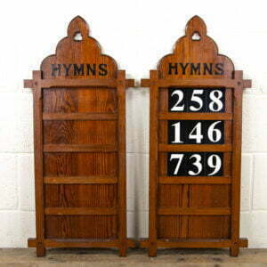 Pair of Antique Hymn Boards with Numbers