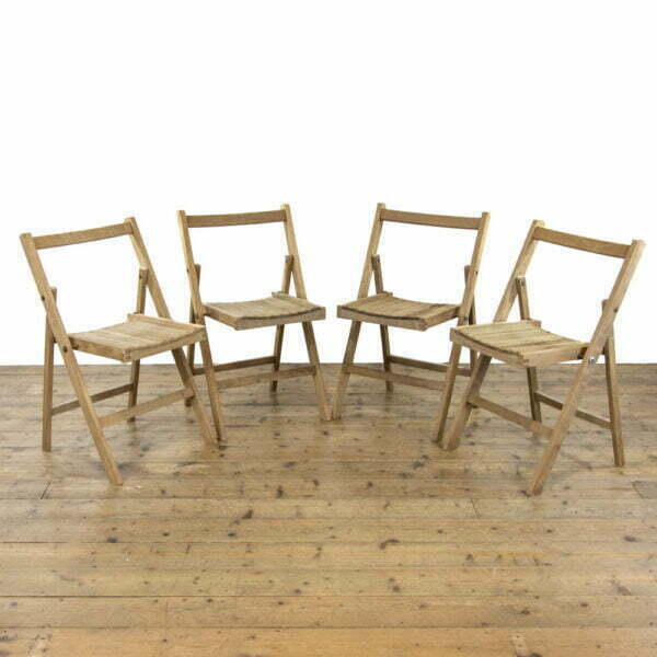 M-3305 Set of Four Rustic Folding Chairs Penderyn Antiques (1)