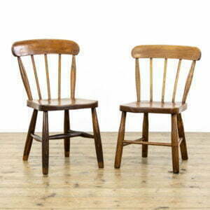 Near Pair of Antique Ash Child’s Chairs
