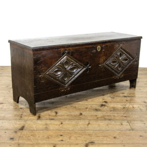 Antique Oak Plank Coffer
