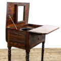 M-3335 Antique Mahogany Campaign Washstand Table Penderyn Antiques (12)