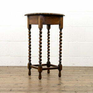 Antique Oak Barley Twist Side Table