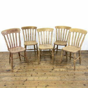Set of Five Antique Farmhouse Kitchen Chairs