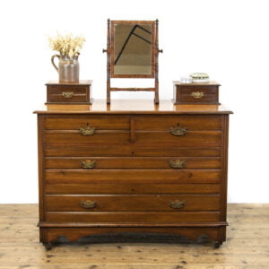 Antique Walnut Dressing Chest of Drawers