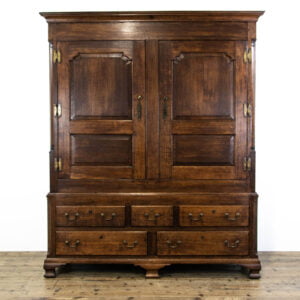 18th Century Oak Linen Press Housekeeper's Cupboard