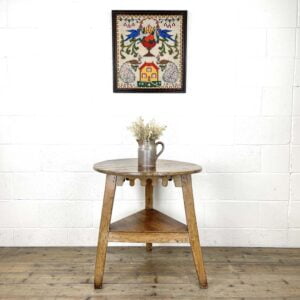 Antique 19th Century Pine Cricket Table