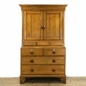 Antique Welsh Oak Linen Press Cupboard