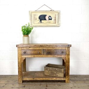 Rustic Wooden Sideboard with Drawers