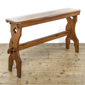 Antique Pitch Pine Organ Bench