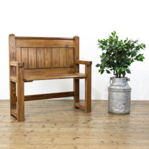 Rustic Pitch Pine Pew Bench