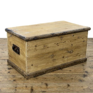 Small Rustic Antique Pine Blanket Box