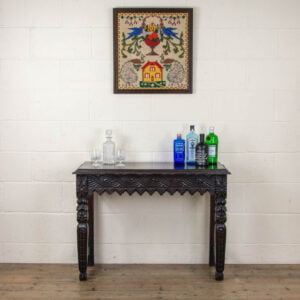 Victorian Carved Oak Side Table