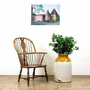 Antique Ash and Elm Wheel Back Windsor Armchair