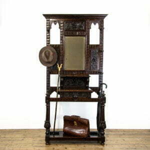 Late Victorian Carved Oak Hall Stand