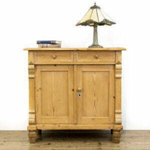 Antique Pine Two Door Cupboard