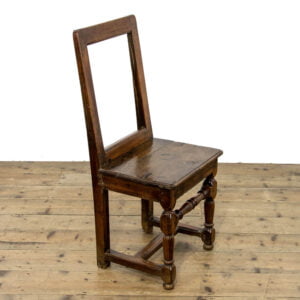 Unusual Antique Oak and Fruitwood Chair
