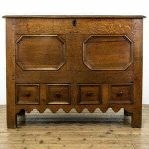 Unusual Antique Oak Mule Chest
