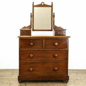M-3546 Antique Mahogany and Pine Dressing Table Chest Penderyn Antiques (1)