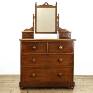 M-3546 Antique Mahogany and Pine Dressing Table Chest Penderyn Antiques (1)