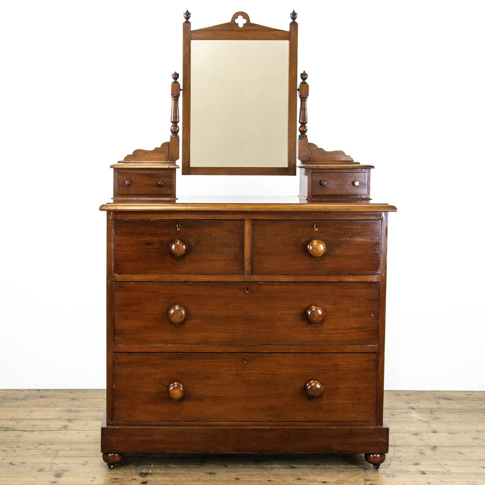 Antique Mahogany and Pine Dressing Table Chest