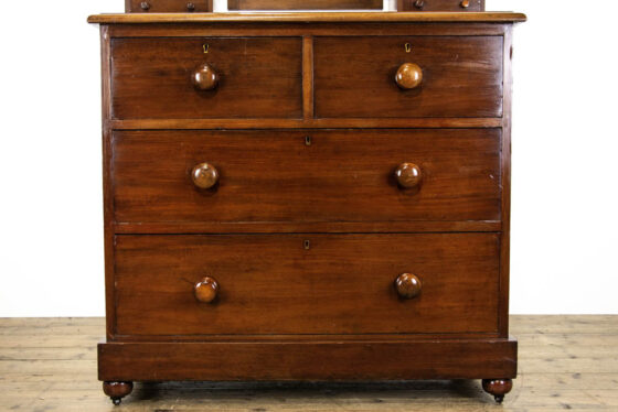 M-3546 Antique Mahogany and Pine Dressing Table Chest Penderyn Antiques (2)