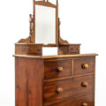 M-3546 Antique Mahogany and Pine Dressing Table Chest Penderyn Antiques (4)