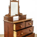 M-3546 Antique Mahogany and Pine Dressing Table Chest Penderyn Antiques (6)