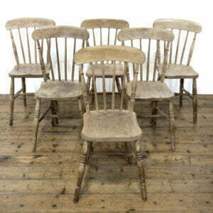 Set of Six Antique Farmhouse Kitchen Chairs