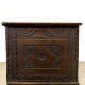 M-3596 19th Century Antique Carved Oak Coffer Penderyn Antiques (7)