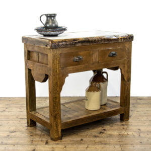 Rustic Wooden Kitchen Island