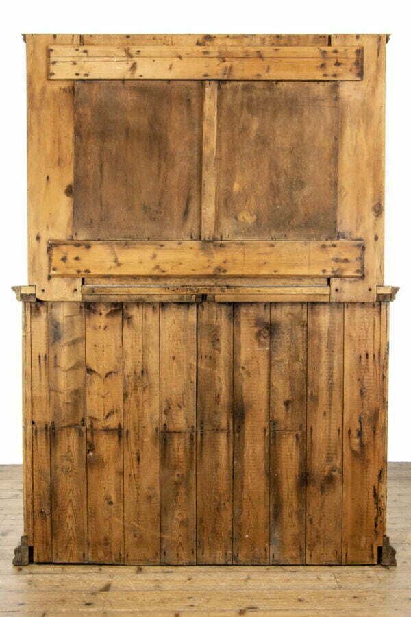 M-3651 Antique Oak and Pine Sideboard with Mirror Top Penderyn Antiques (10)