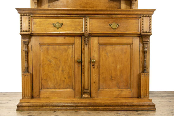 M-3651 Antique Oak and Pine Sideboard with Mirror Top Penderyn Antiques (3)
