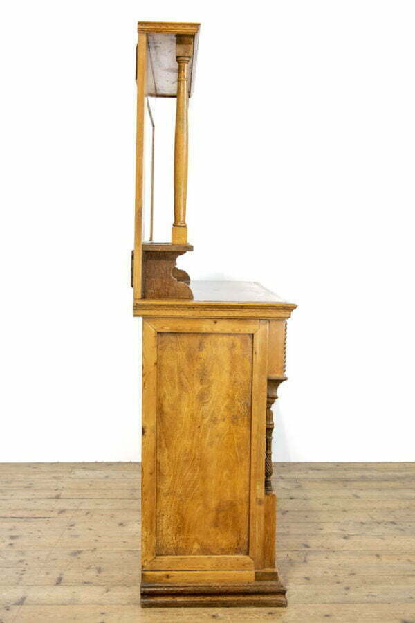 M-3651 Antique Oak and Pine Sideboard with Mirror Top Penderyn Antiques (9)