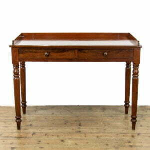 Victorian Mahogany Two Drawer Side Table