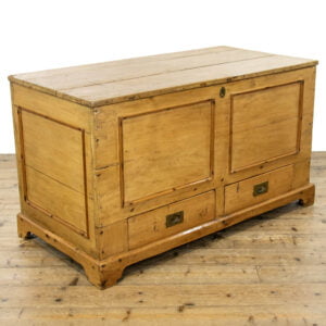 Large Rustic Antique Pine Mule Chest or Blanket Box