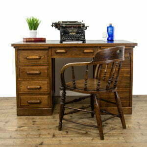 Antique Oak Kneehole Desk