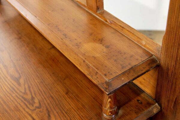 M-3716 Large Antique Pitch Pine Hall Stand Penderyn Antiques (14)