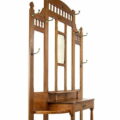 M-3716 Large Antique Pitch Pine Hall Stand Penderyn Antiques (9)
