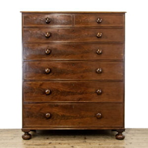 Large Two Part Victorian Mahogany Chest of Drawers