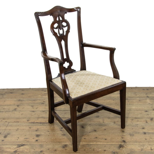 M-3741 Antique Mahogany Carver Armchair Penderyn Antiques (1)