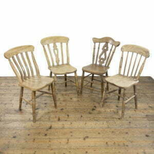Four Mix and Match Antique Kitchen Chairs