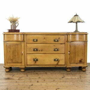Antique Victorian Pine Dresser Base Sideboard