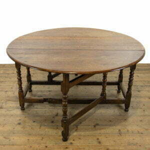 Large Antique Oak Gate Leg Dining Table