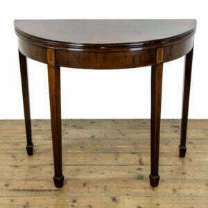 Antique George III Demi-Lune Mahogany Extendable Table