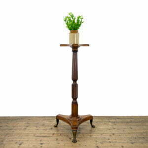 Large Antique Mahogany Torchere Stand