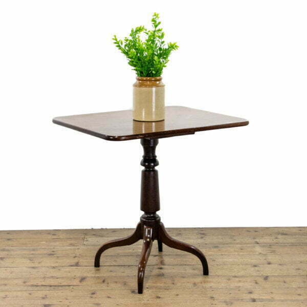 M-3787 19th Century Antique Mahogany Side Table (1)