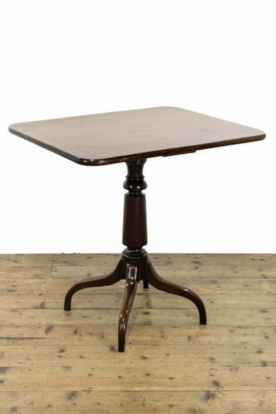 M-3787 19th Century Antique Mahogany Side Table (3)