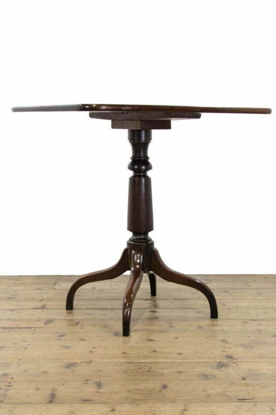M-3787 19th Century Antique Mahogany Side Table (2)